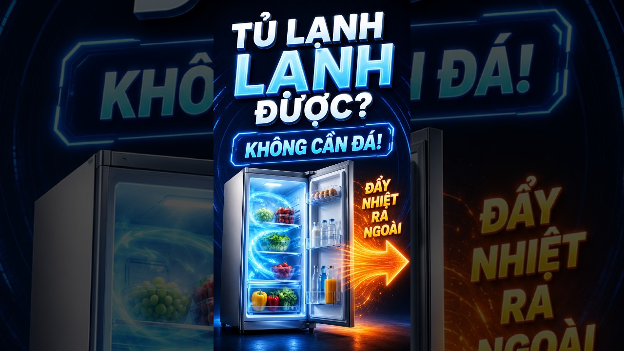 Vì sao tủ lạnh có thể làm lạnh dù bên trong không có đá?