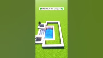 🏝️ Better LUXURY POOL in Minecraft! #shorts #minecraft