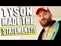 Tyson Fury MADE THE LAST STATEMENT BEFORE THE FIGHT WITH Anthony Joshua / Alexander Usyk REMATCH