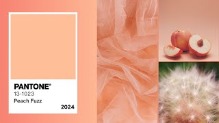 Peach Fuzz Pantone's Color of the Year for 2024 Live Stream