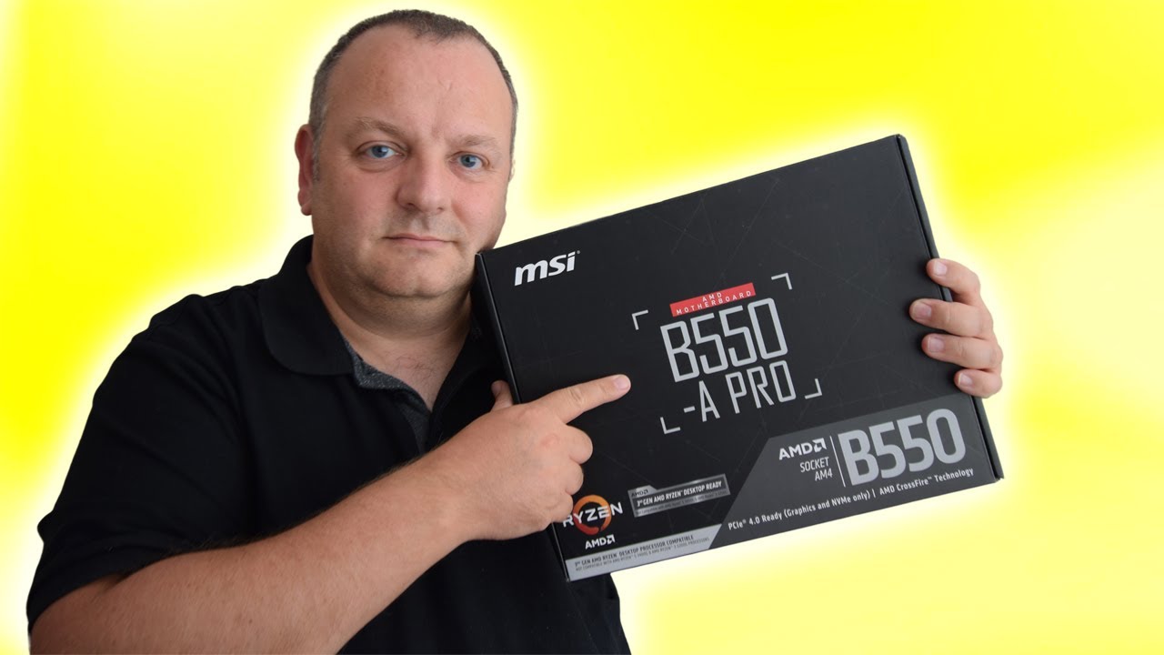 MSI B550-A PRO unboxing and overview 