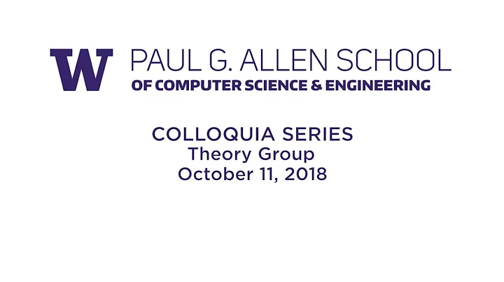 UW Allen School Colloquia: Money, Circuits, Mythic...