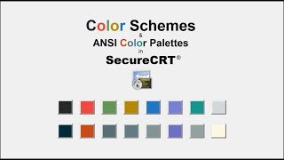 SecureCRT Color Schemes & ANSI Color Palettes screenshot 5
