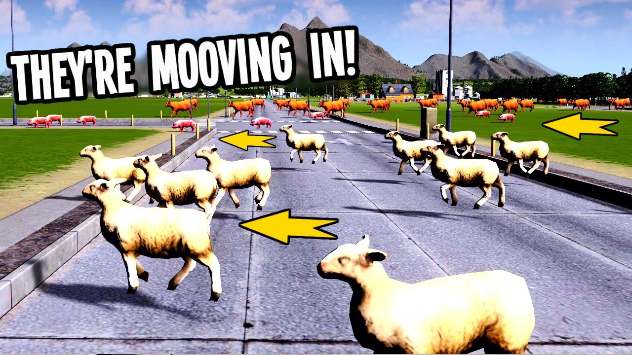 When The Teaport Trams Are So Fantastic Even The Sheep Are Mooving In Cities Skylines Youtube
