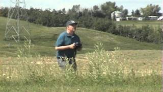 Flying a radio controlled sailplane off a 