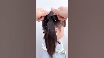 Easy Hairstyle For Baby Girl Bow Hairstyle Shorts Youtubeshorts Shortsfeed 