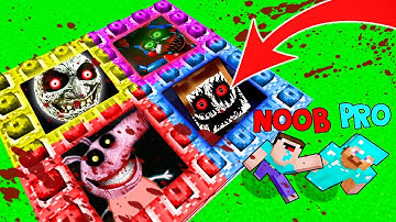 Minecraft Battle NOOB vs PRO vs HACKER vs GOD SCARY PITS CHALLENGE IN MINECRAFT !