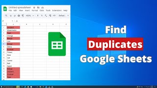How to Find Duplicates in Google Sheets