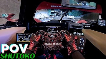 +300Km/h AC Full Throttle Insanity on Shutoko w/Traffic! | Fanatec CSL DD