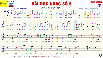 Bài đọc nhạc số 5 - lớp 7 | SGK Chân trời sáng tạo | Âm nhạc 7 | Toàn Lê Music