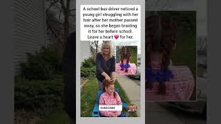 A simple act of kindness from the bus driver. #kindness #humanity #compassion #school #bus #driver