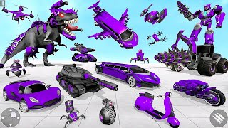 Dino Robot Limousine Transform Game: Robot Defender From Alien Invasion | Android iOS Gameplay screenshot 3
