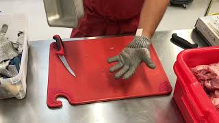 Celebrity Butchering Pork Butt--removing fat cap, deboning, cutting to size for grinding into sausage Net Worth