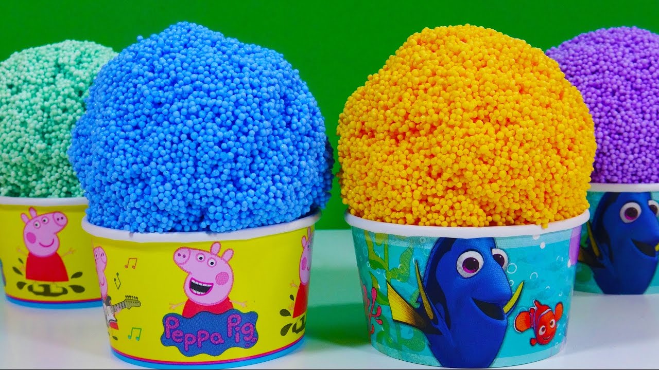 Disney Finding Dory Peppa Pig Cup Foam Clay Surprise Toys Shopkins Minnie Mouse Inside Out Domo