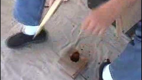 Flintknapping - Blade Core-  Short Chest Crutch - Part 4