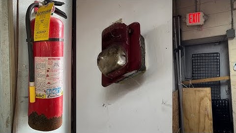 Fire Safety Failures - Blocked Exits, Fire Extinguisher Violations, and Code Violations