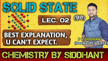 solid State Lec. 02. Types of unit cell. Chemistry by siddhant. CSIR-NET JRF GATE IIT-JAM.