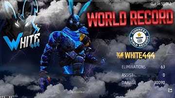 WHITE444 FULL GAMEPLAY 1VS6 l WORLD RECORD 63 KILL 👑