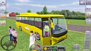 Bus Game Android: Schoolbus Driver 3D SIM - Mobile gameplay screenshot 1