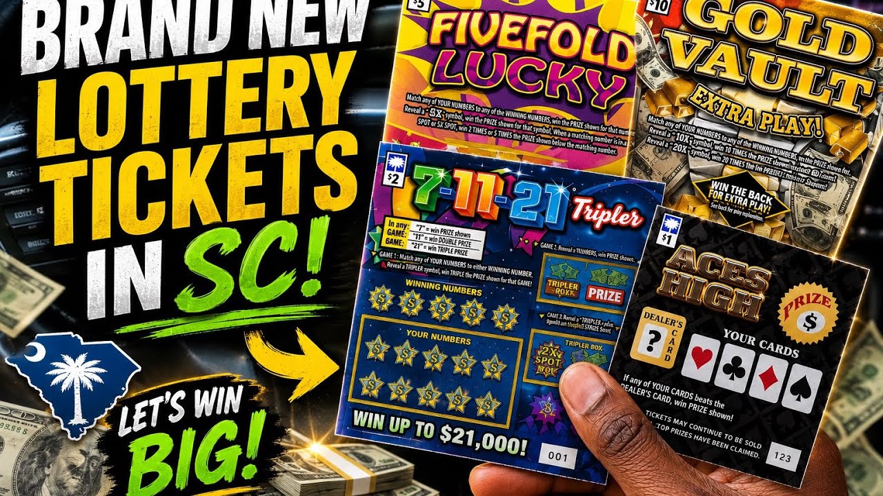 New SC Lottery Scratch-Offs Just Dropped! Let's Test Them Out