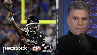 NFL draft prospect Shedeur Sanders won’t throw at Scouting Combine | Pro Football Talk | NFL on NBC