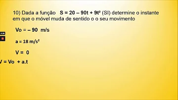 O que significa quando um corpo muda de sentido?