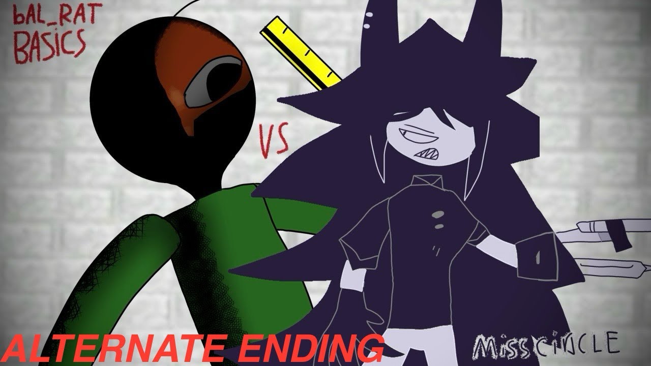 Miss Circle vs BAL_RAT BASICS [ALTERNATE ENDING] (Stick-nodes) Baldi’s ...