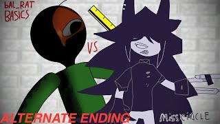 Miss Circle Vs Balrat Basics Alternate Ending Stick-Nodes Baldis Basics Horror Mod