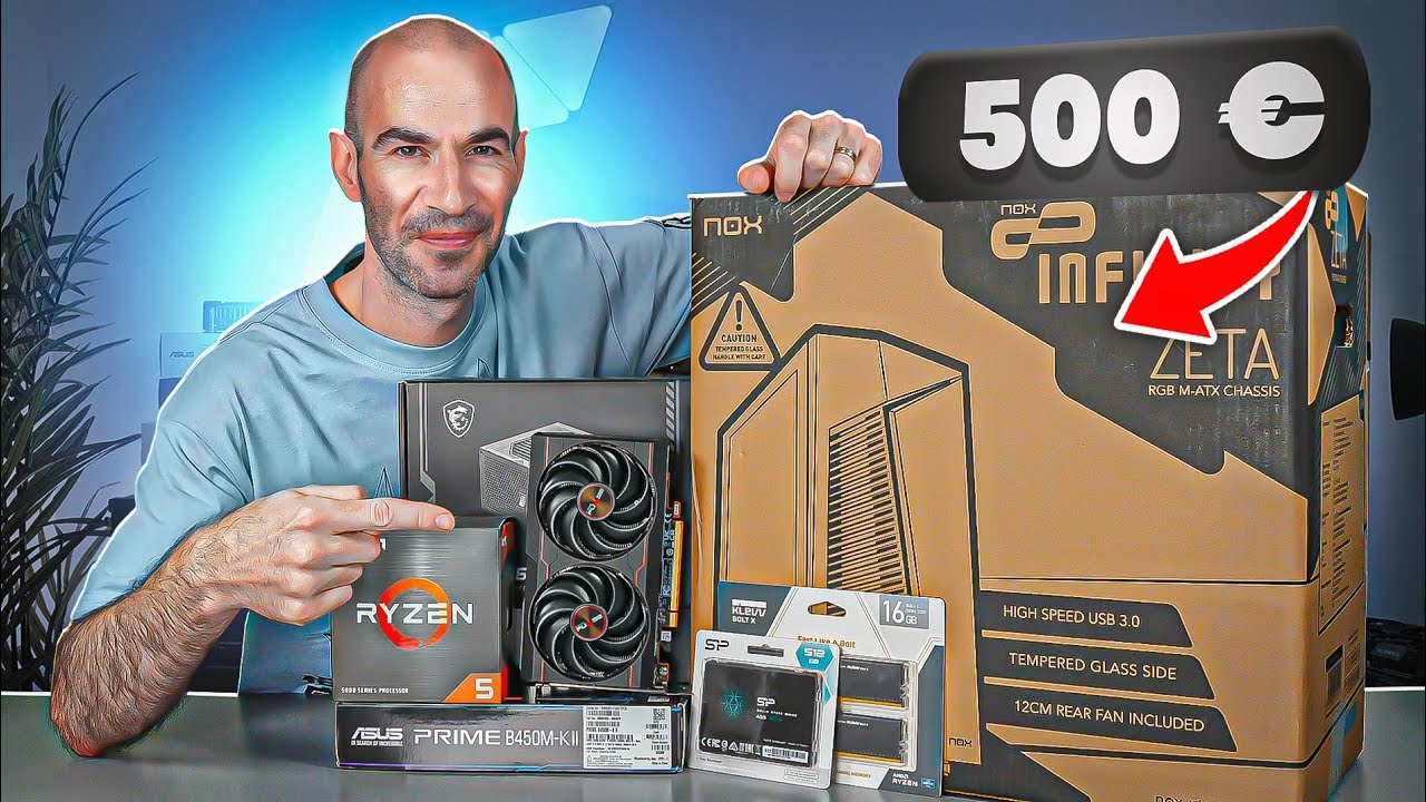 Je Monte un PC GAMER à 500€ en 2024 (Test en jeux et Tuto Montage)