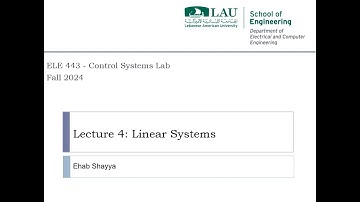 Control Systems Lab   ELE 443 - Linear Systems