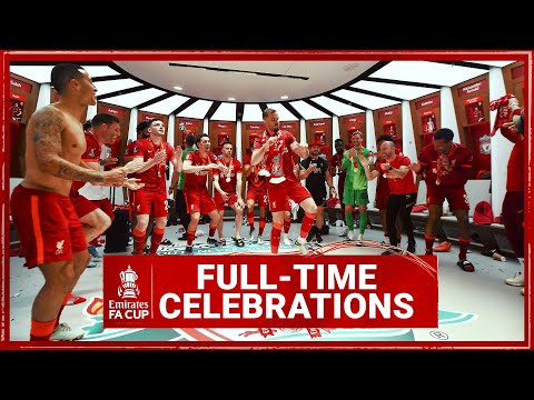 LIVERPOOL'S DRESSING ROOM CELEBRATIONS | FA Cup winners!