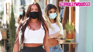 Stassie Baby & Father Kels Joke Around About Kylie Jenner While Leaving Lunch In Beverly Hills