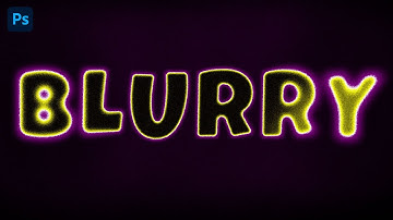 How to create GRADIENT  MOTION BLUR TEXT  EFFECT  in PHOTOSHOP TUTORIAL