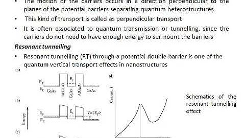 EC402 NANOELECTRONICS-MODULE 5- PERPENDICULAR TRANSPORT