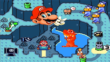 NEW Super Mario World HD (SMB1 Style) World 3 & 4: Vanilla Dome & Twin Bridges