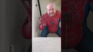 Spider Bear on the move!  #bear #chub #spiderman