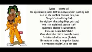 Celebrity Rich The Kid - Rockets (ft. Take Off & Lil Pump) [Lyrics Video] Net Worth