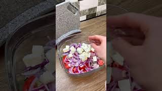 🥗 Classic Greek Salad Recipe | Ensalada Griega Fácil y Deliciosa | Griechischer Salat Selber Machen