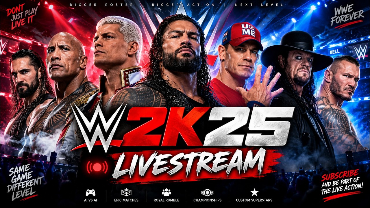 WWE 2K25 LIVE – Unbelievable Finish😱 | Best Match Ever Played!#wwe #wrestling #wwe2k25#shorts#views