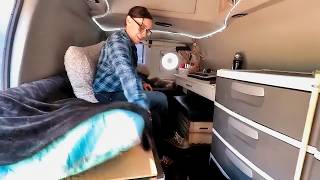 Living in a Cargo Van with a NO BUILD BUILD | No-Build Van Life