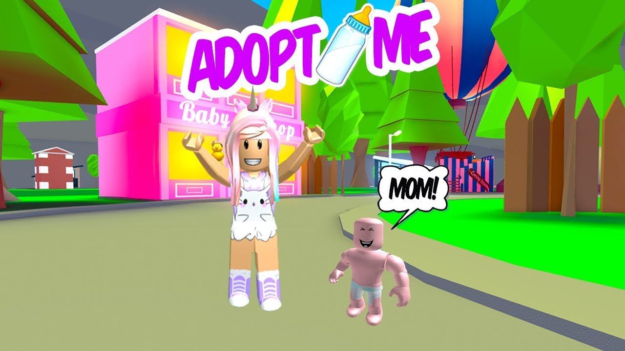 adopting the cutest baby in roblox adopt me roleplay titi