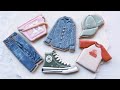👖6 Fashion OOTD Cookies~Satisfying Aesthetics Cookie Decorating with Royal Icing~Birthday cookies
