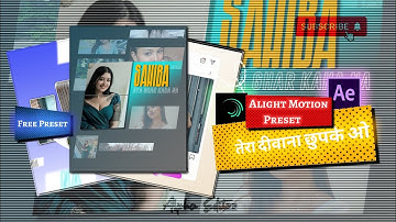 🎀 Sahiba Song | AE Inspired Edit | Alight Motion Preset XML files📁 | AlphaEditzz ⚡