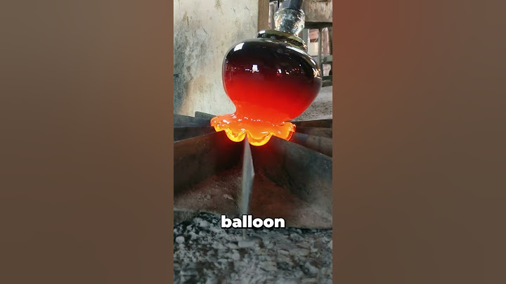 Glowing Lava Turns Into Delicate Glass – Glass Blowing