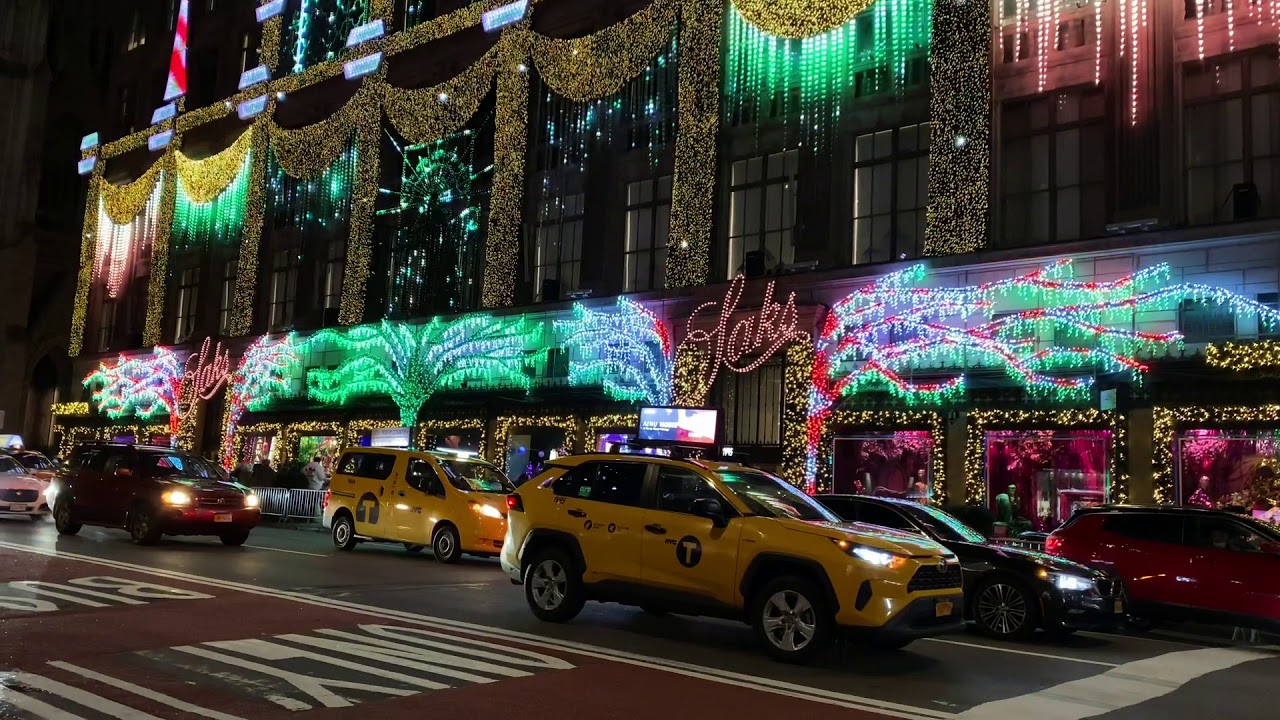 Saks 5th Avenue Lighting Display