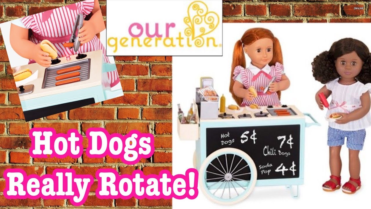 our generation retro hot dog cart