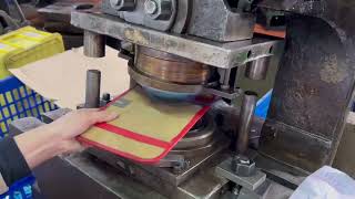 Magnetic Round Tray Stamping Process From Espco Part-2