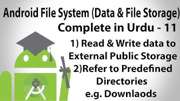 Android File System in Urdu-11 | Reading & Writing from External Public Storage  | U4Universe