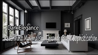 Dark Elegance: Redefining Minimalism Through the Power of Black Design