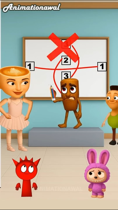 Tes IQ kecerdasan memasangkan tanpa bertabrakan, tung tung sahur, sprunki, labubu, hamood #tesiq